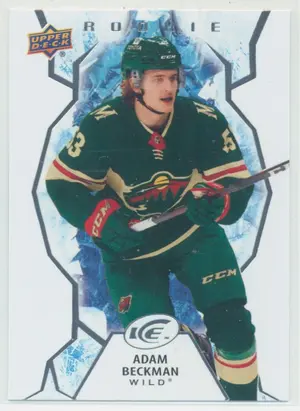 2021-22 UPPER DECK ICE - ADAM BECKMAN #139 ROOKIE