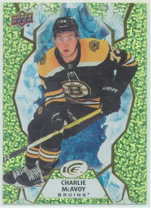 2021-22 UPPER DECK ICE - CHARLIE McAVOY #13 GREEN