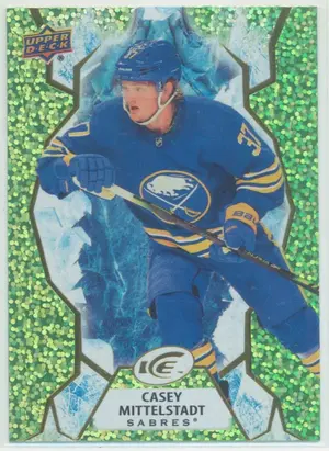 2021-22 UPPER DECK ICE - CASEY MITTELSTADT #38 GREEN