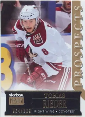 2014-15 FLEER SHOWCASE - TOBIAS RIEDER #59 SKYBOX PREMIUM 254/299