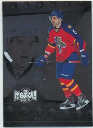 2014-15 FLEER SHOWCASE - AARON EKBLAD #26 METAL UNIVERSE