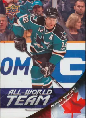 2011-12 UPPER DECK - PATRICK MARLEAU #AW24 ALL-WORLD TEAM