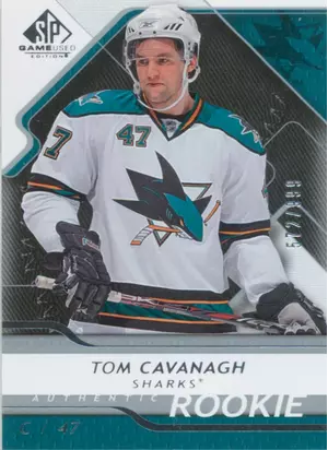 2008-09 SP GAME USED - TOM CAVANAGH #188 AUTHENTIC ROOKIE 572/999