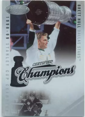 2010-11 CERTIFIED - BRETT HULL #25 CERTIFIED CHAMPIONS 88/500