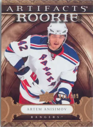 2009-10 ARTIFACTS - ARTEM ANISIMOV #172 ROOKIE 944/999