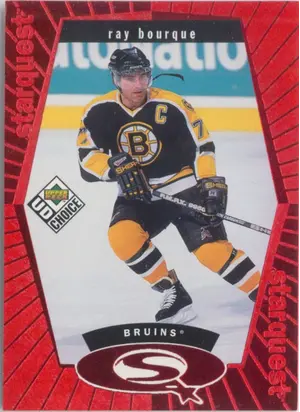 1998-99 UD CHOICE - RAY BOURQUE #SQ21 STARQUEST RED