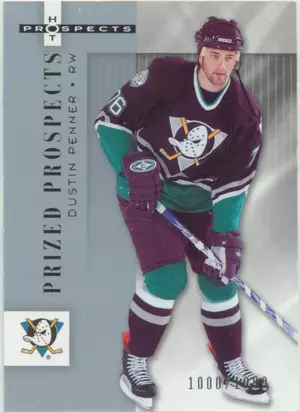 2005-06 HOT PROSPECTS - DUSTIN PENNER #101 PRIZED PROSPECTS 1000/1999
