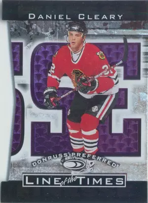 1997-98 DONRUSS PREFERRED - DANIEL CLEARY #6-C LINE OF THE TIMES 1356/2500