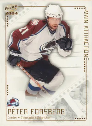 2003-04 PACIFIC - PETER FORSBERG #4 MAIN ATTRACTIONS