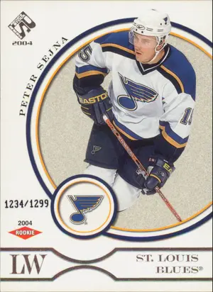 2003-04 PRIVATE STOCK RESERVE - PETER SEJNA #136 ROOKIE 1234/1299