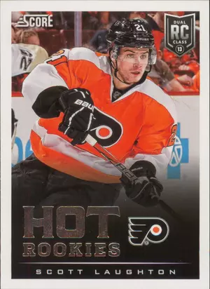 2013-14 SCORE - SCOTT LAUGHTON #644 HOT ROOKIES
