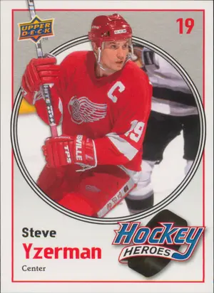 2010-11 UPPER DECK - STEVE YZERMAN #HH2 HOCKEY HEROES