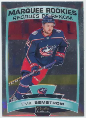 2019-20 O-PEE-CHEE PLATINUM - EMIL BEMSTROM #166 MARQUEE ROOKIES