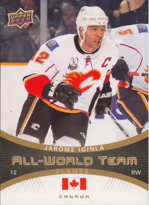 2010-11 UPPER DECK - JAROME IGINLA #AW-9 ALL-WORLD TEAM