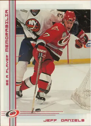2000-01 BE A PLAYER MEMORABILIA - JEFF DANIELS #90 RUBY 181/200