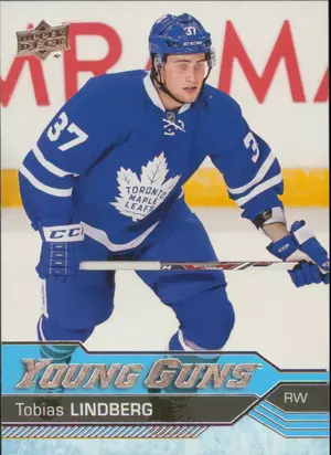 2016-17 UPPER DECK - TOBIAS LINDBERG #491 YOUNG GUNS