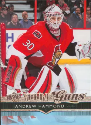2014-15 UPPER DECK - ANDREW HAMMOND #528 YOUNG GUNS