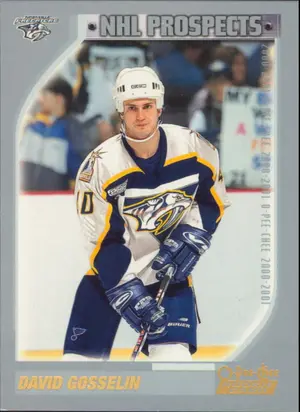 2000-01 O-PEE-CHEE - DAVID GOSSELIN #304 NHL PROSPECTS
