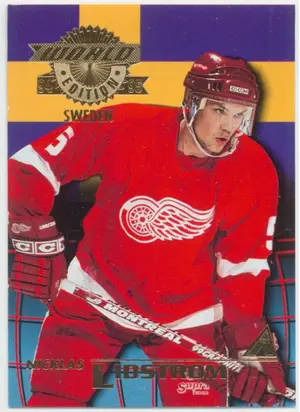 1994-95 PINNACLE - NICKLAS LIDSTROM #WE16 WORLD EDITION