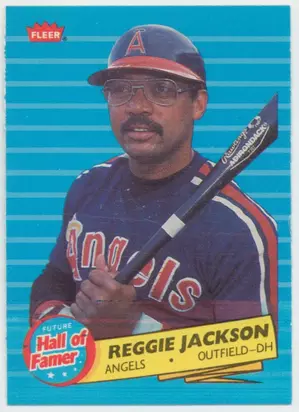 1986 Fleer - Reggie Jackson Future Hall of Famer #6
