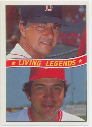 1984 Fleer - Johnny Bench/Carl Yastrzemski Living Legends #B