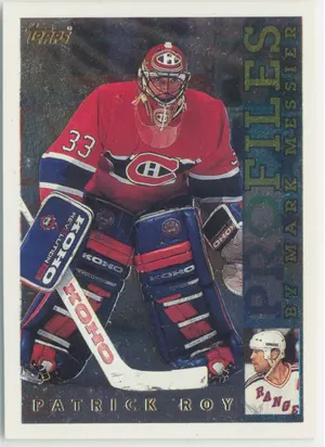 1995-96 TOPPS - PATRICK ROY #PF-3 PROFILES