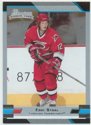 2003-04 BOWMAN DRAFT PICKS - ERIC STAAL #120 ROOKIE