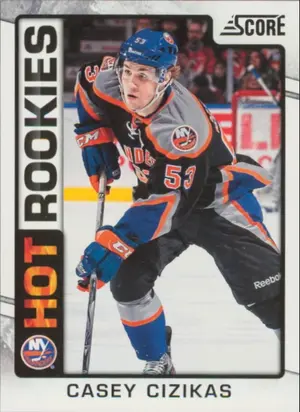 2012-13 SCORE - CASEY CIZIKAS #514 ROOKIE