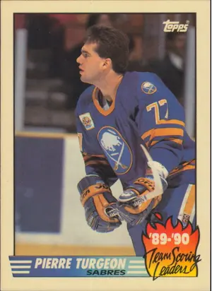1990-91 TOPPS - PIERRE TURGEON #20 TEAM SCORING LEADERS