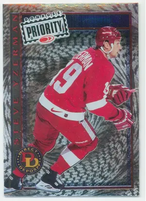 1996-97 DONRUSS PRIORITY - STEVE YZERMAN #2 DIRECT DEPOSIT 2528/3000
