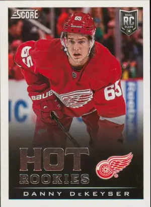 2013-14 SCORE - DANNY DeKEYSER #729 HOT ROOKIES
