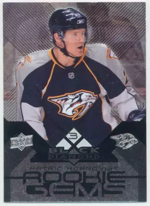 2008-09 BLACK DIAMOND - PATRIC HORNQVIST #160 ROOKIE GEMS