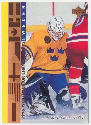 1995-96 UPPER DECK - PER RAGNAR BERGKVIST #564 WORLD JUNIOR CHAMPIONSHIPS RC