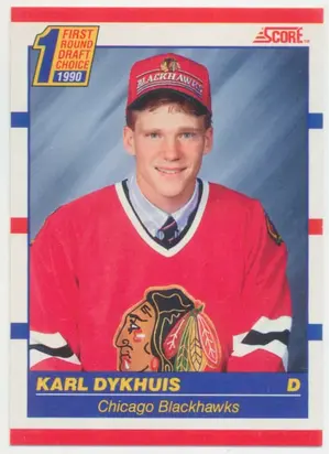 1990-91 SCORE - KARL DYKHUIS #437 RC