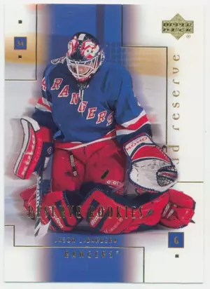 2000-01 UD RESERVE - JASON LaBARBERA #105 ROOKIE