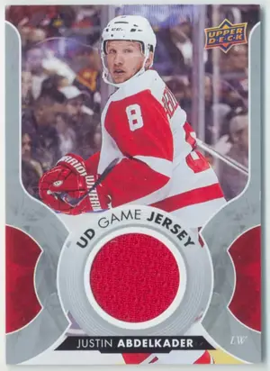 2017-18 UPPER DECK - JUSTIN ABDELKADER #GJ-JA GAME JERSEY