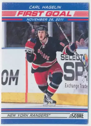 2012-13 SCORE - CARL HAGELIN #FG7 FIRST GOAL