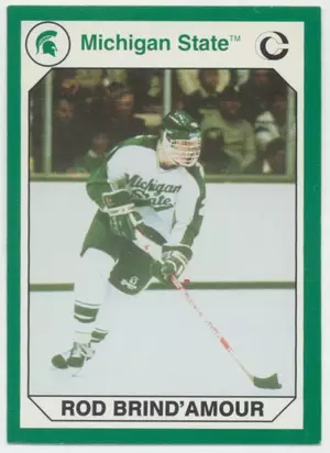 1990-91 MICHIGAN STATE UNIVERSITY SPARTANS - ROD BRIND'AMOUR #197