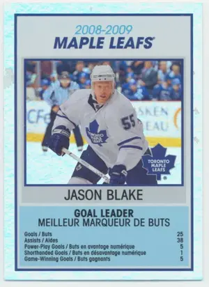 2009-10 O-PEE-CHEE - JASON BLAKE #TC28 TEAM CHECKLIST