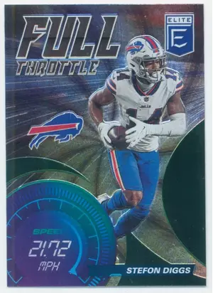 2021 Donruss Elite - Stefon Diggs Full Throttle Green Parallel #FT4