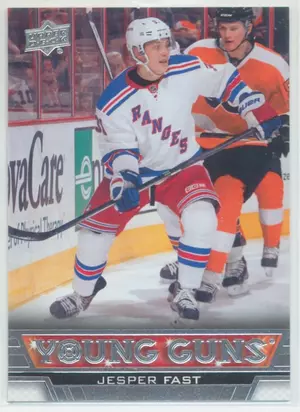 2013-14 UPPER DECK - JESPER FAST #206 YOUNG GUNS