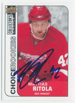 2008-09 COLLECTOR'S CHOICE - MATTIAS RITOLA #238 AUTOGRAPH