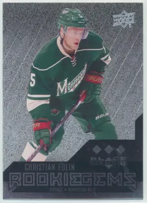 2014-15 BLACK DIAMOND - CHRISTIAN FOLIN #190 ROOKIE GEMS