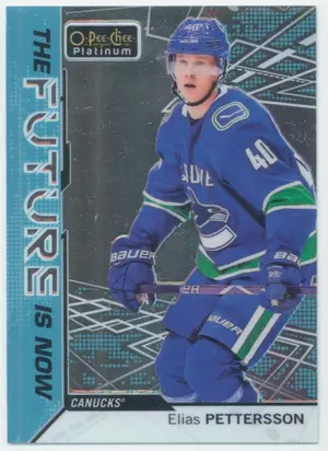 2018-19 O-PEE-CHEE PLATINUM - ELIAS PETTERSSON #FN-13 THE FUTURE IS NOW