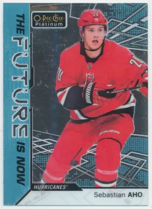 2018-19 O-PEE-CHEE PLATINUM - SEBASTIAN AHO #FN-7 THE FUTURE IS NOW