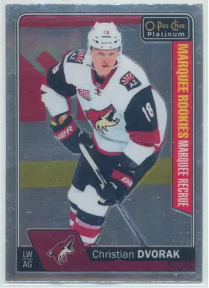 2016-17 O-PEE-CHEE PLATINUM - CHRISTIAN DVORAK #200 MARQUEE ROOKIES