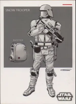 2016 Star Wars The Force Awakens - First Order Snowtrooper Concept Art #7