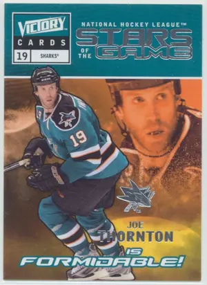 2009-10 VICTORY - JOE THORNTON #SG9 STARS OF THE GAME