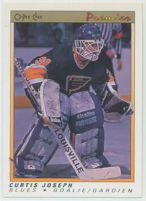1990-91 O-PEE-CHEE PREMIER - CURTIS JOSEPH #51 RC