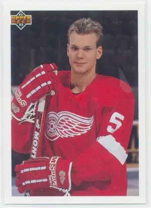 1991-92 UPPER DECK - NIKLAS LIDSTROM #584 YOUNG GUNS CHECKLIST